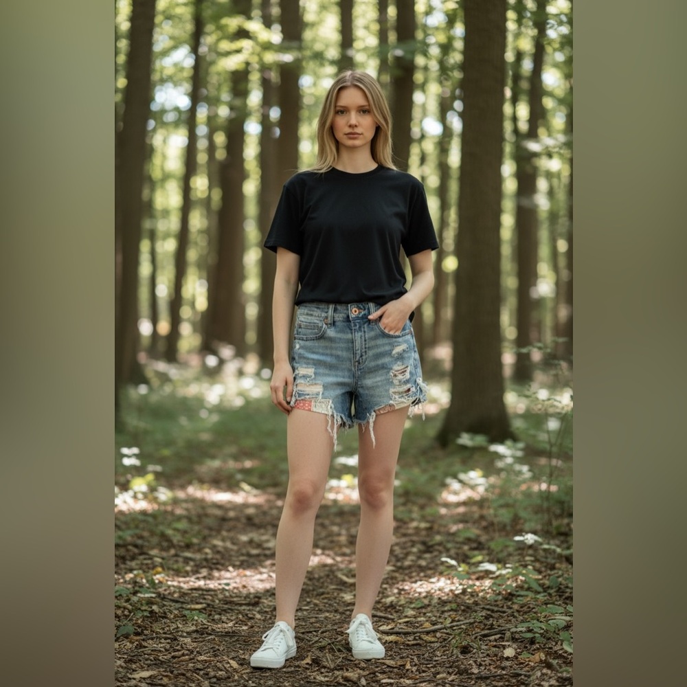American Eagle  Distressed Denim Shorts